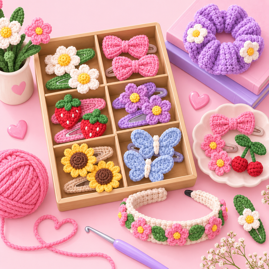 Crochet Hair Clip & Accessory Patterns