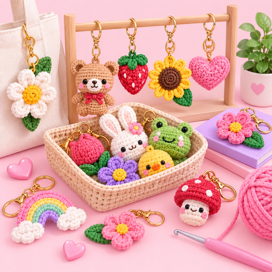 Crochet Keychain Pattern Pack