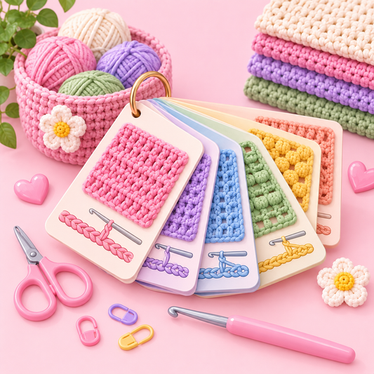 Crochet Stitch Cheat Sheet Bundle