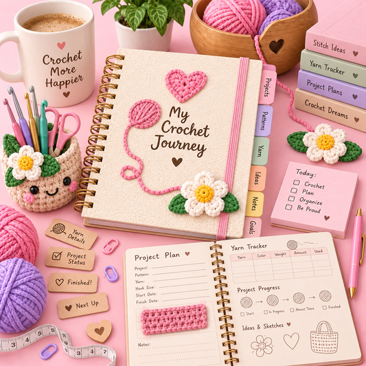 Crochet Project Planner & Yarn Journal